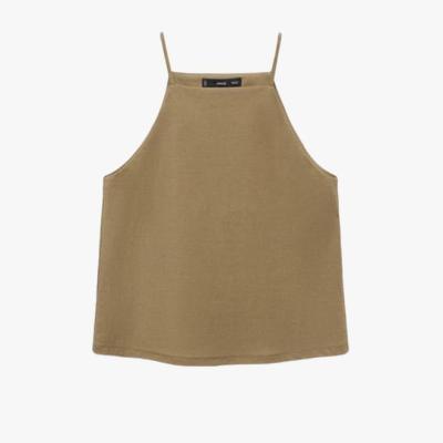 Ribbed halter cami top
