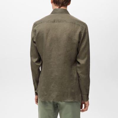 High neck midi wool coat